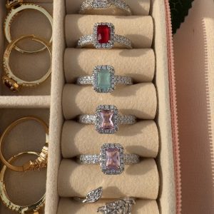 Zircon One Stone Rings Collection