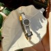 Stylish Torry Buckle Stainless Steel Handcuff Bangle for Women