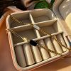 Minimal Chic Black & White Chain Bracelets – 18K Gold Plated Waterproof Stainless Steel Jewelry