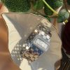 Elegant Silver Stainless Steel Cuff Bracelet with Mother of Pearl Centre Waterproof Anti Tarnish Free