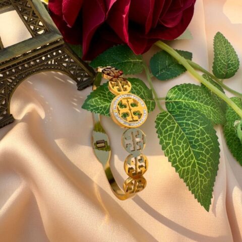 Tory Burch Handcuff Bangle —Trendy Handcuff-Style Bangle