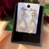 Flower Crystal Drop Earrings – Elegant Crystal Jewelry for Girls & Women