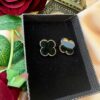 Clover Stud Earrings – Black Fashion Jewelry